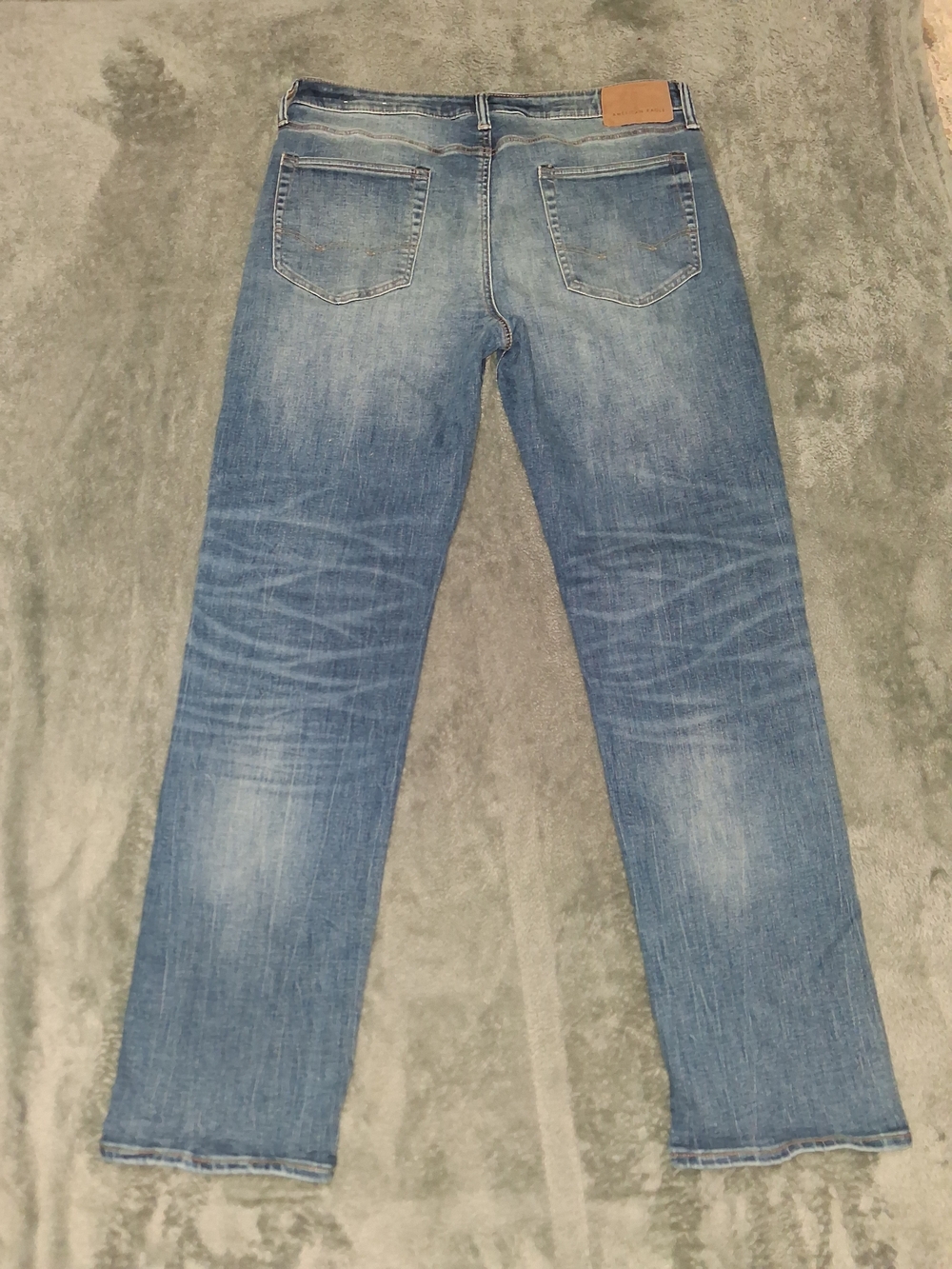 American Eagle Next Level Air Flex Men's Blue Straight Jeans Size 36/34 - Picture 3 of 5